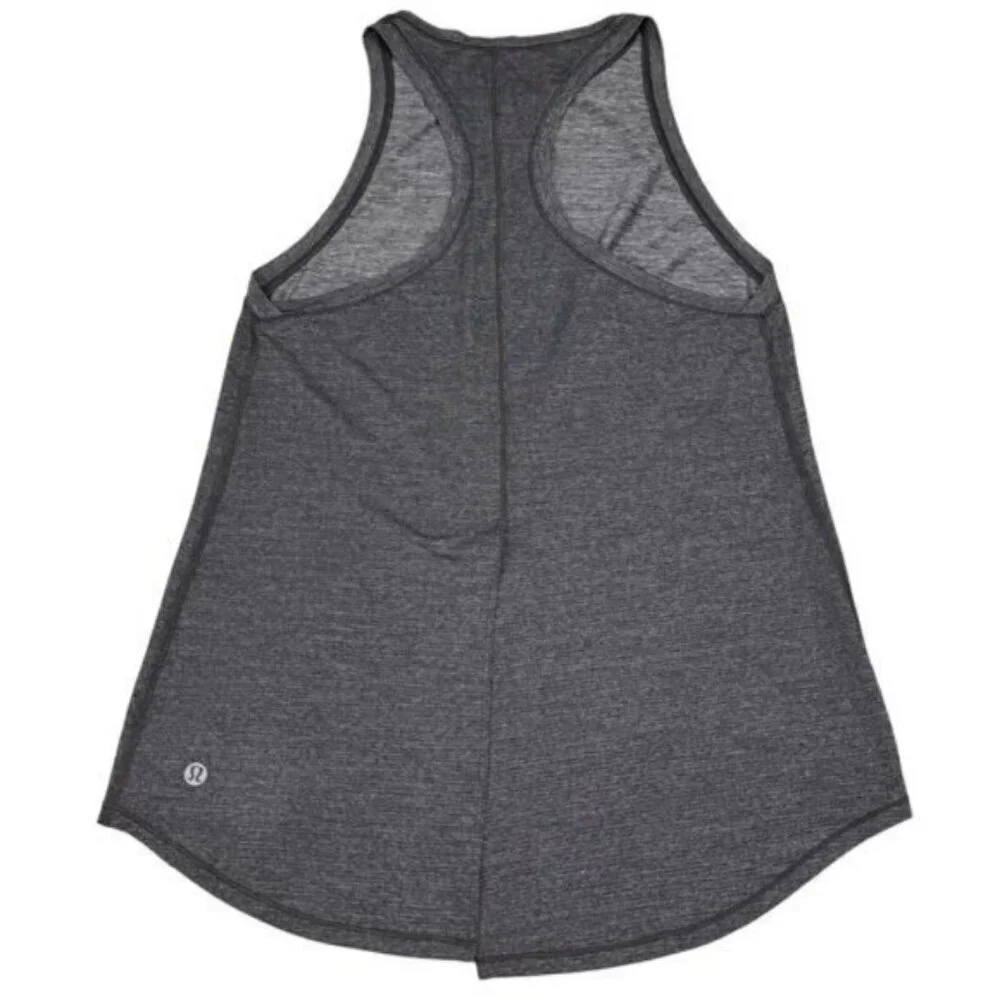 Lululemon Hot Like Agni Singlet In Heathered Black Size 4
